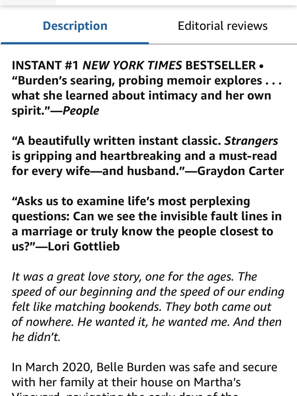 Strangers by Belle Burden - Hardcover - Picture 4 of 8